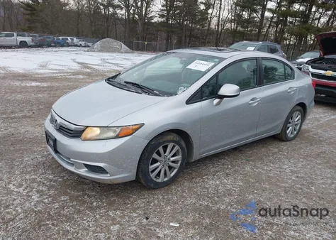 2012 Honda Civic Ex-L from USA, damaged, VIN 2HGFB2F93CH526176